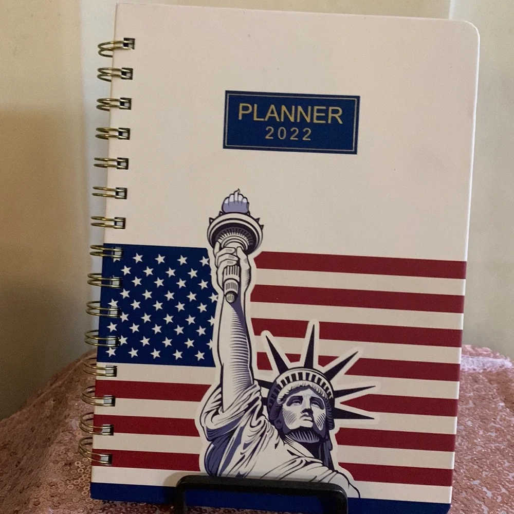 Spiral Planner 2022 Featuring the Statue of Liberty - New